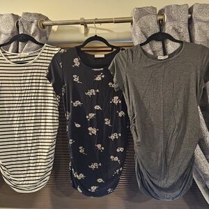 Set Of 4 Maternity Tees. The White One Was Never Worn.